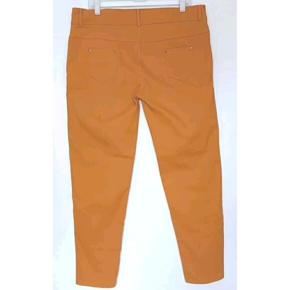 Holic Jean Plus Size 3X Mustard Yellow Stretchy Straight Leg 4-Pocket Pants - Picture 3 of 8